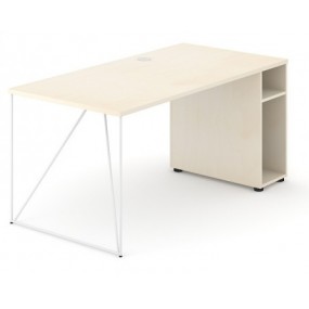 Pracovný stôl AIR s otvorenou policou (P) 160x80