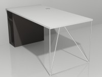 Pracovný stôl AIR s otvorenou policou (L) 160x80 - 3
