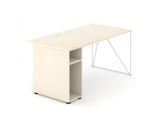 AIR work table with open shelf (L) 160x80