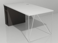 Pracovný stôl AIR s otvorenou policou (P) 180x80 - 2