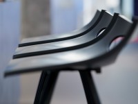 Nízka barová stolička DIABLITO - oranžová/chróm - 3