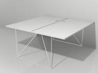 Dvojmiestny pracovný stôl AIR 160x160 - 3