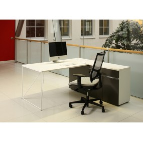 AIR work table with cabinet (L) 180x160