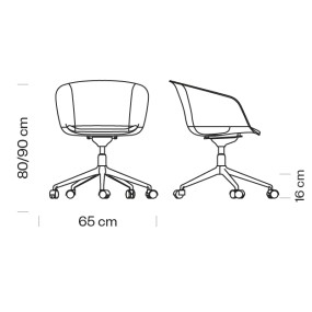 Chair DUNK 1194N - height adjustable