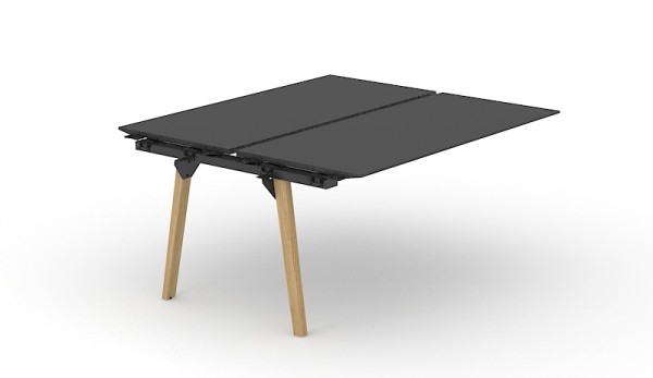 Levně NARBUTAS - Dvoumístný přídavný stolový díl NOVA WOOD HPL 140x164 cm