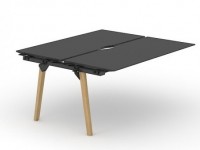 Dvoumístný přídavný stolový díl NOVA WOOD HPL 160x144 cm - 3