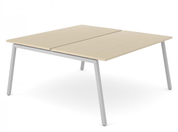 Levně NARBUTAS - Dvoumístný pracovní stůl NOVA A 140x144 cm