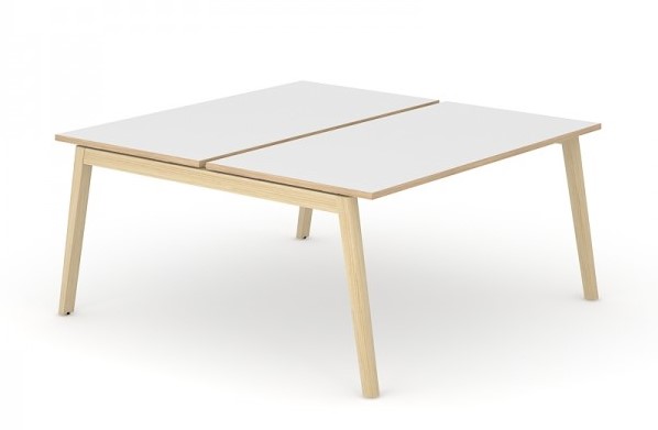 NARBUTAS - Dvoumístný pracovní stůl NOVA WOOD lamino 180x164 cm