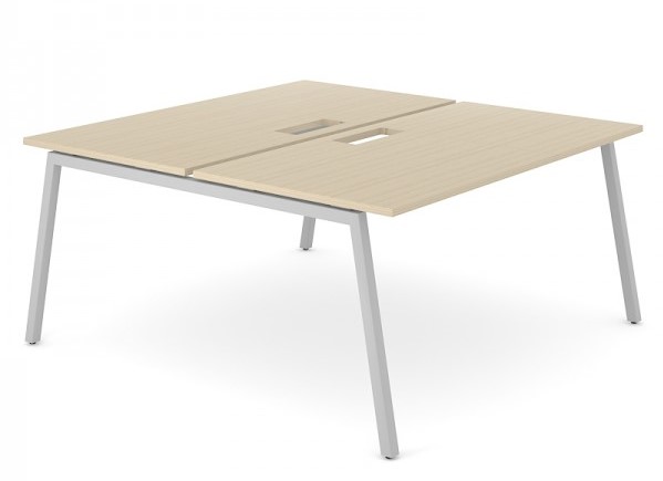 Levně NARBUTAS - Dvoumístný pracovní stůl NOVA A 140x164 cm