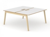 NOVA WOOD laminovaný dvojitý pracovný stôl 140x144 cm - 3
