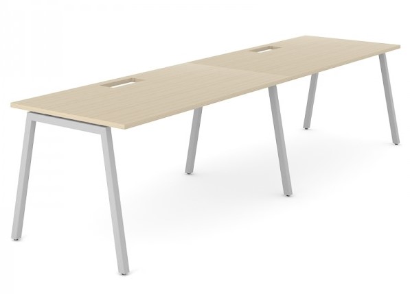 Levně NARBUTAS - Dvoumístný pracovní stůl NOVA A 240x80 cm