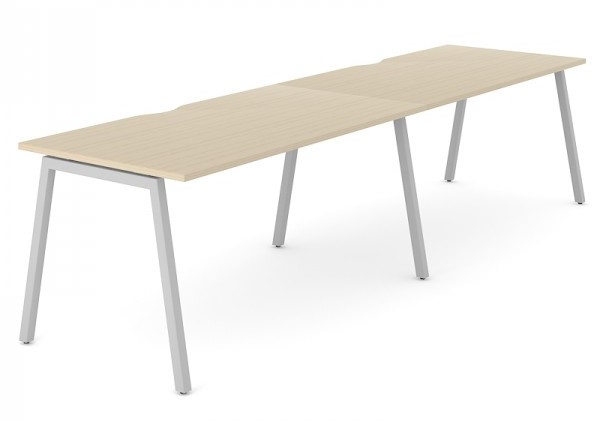 Levně NARBUTAS - Dvoumístný pracovní stůl NOVA A 280x80 cm