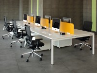 Štvormiestny pracovný stôl NOVA U SLIDE 280x144 cm - 2