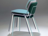 Čalouněná židle s kovovou podnoží DOLL STEEL 559 - 2