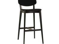 Barová židle s čalouněným sedákem a opěrákem DOLL 556 - 3