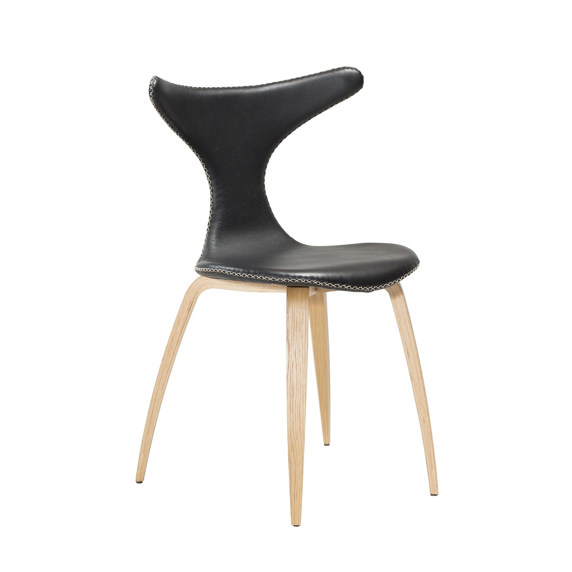 Levně DAN-FORM Denmark - Jídelní židle DOLPHIN - dřevěná podnož
