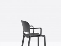 Chair with armrests DOME 265 DS - black - 3