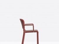 Chair with arms DOME 265 DS - red - 3