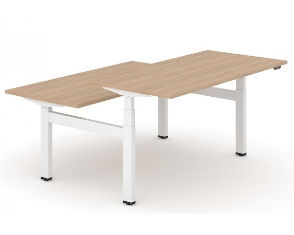 Elektricky nastaviteľný dvojmiestny stôl MOTION 140x168 - 3 segmentová podnož