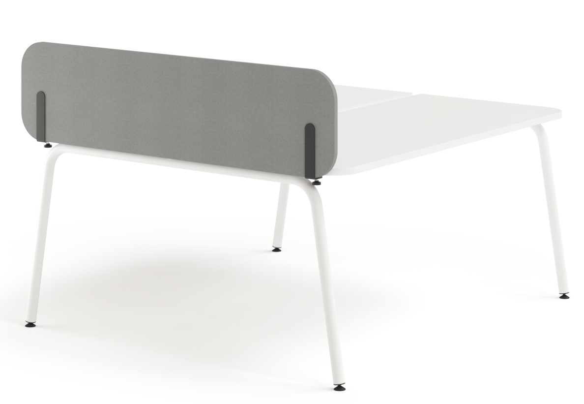 Levně NARBUTAS - Boční akustický paraván ROUND PET pro benchové stoly - výška 36,5 cm