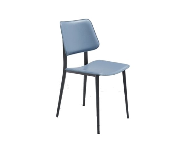 Židle JOE, kůže/koženka, kovová podnož
