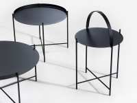 Konferenční stolek EDGE, 76 cm, černá - 2