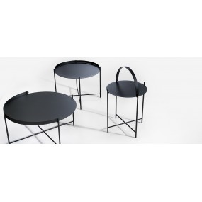 Konferenční stolek EDGE, 76 cm, černá