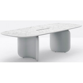 ELINOR table with cable pass-through - various sizes