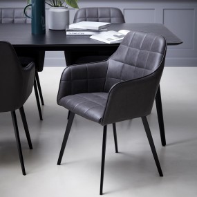 Dining chair EMBRACE with armrests