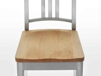 Židle s dřeveným sedákem NAVY - 3
