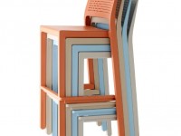 Nízka barová stolička EMI - béžová - 3