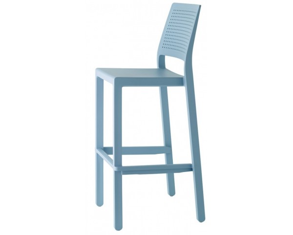 Vysoká barová stolička EMI - modrá
