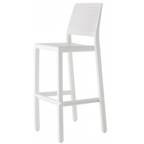 Barová židle EMI vysoká - bílá