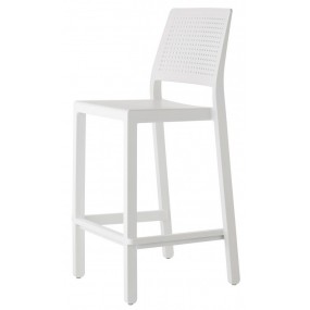Barová židle EMI nízká - bílá