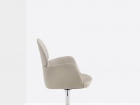Židle na kolečkách ESTER 696 DS - béžová kůže - 3