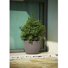 Design planter ETRIA UNO, Ø 44 x 36 cm - grey