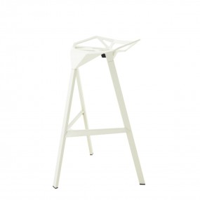 Barová stolička STOOL_ONE nízka - biela