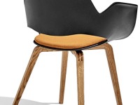 Židle FALK s dřevěnou podnoží - 2