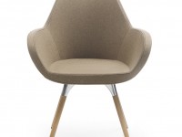 Chair FAN 10HW with wooden base - 3