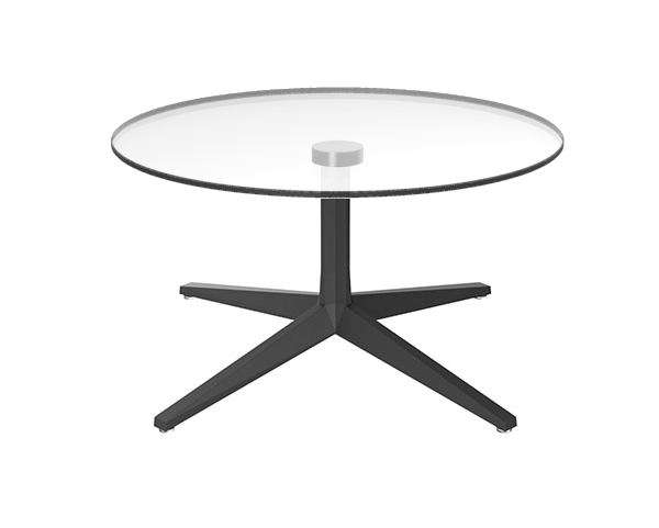 Konferenční kulatý stolek FAZ se skleněnou deskou - různé velikosti