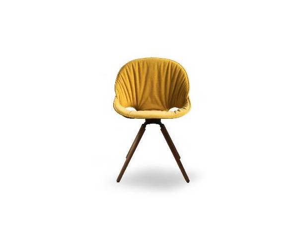 FL@T CHAIR SOFT with wooden base