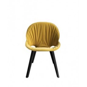 FL@T CHAIR SOFT chair with square wooden base