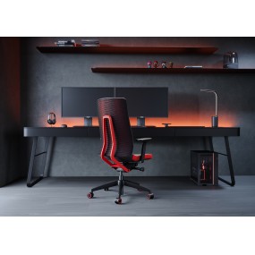 Kancelářská židle FOLLOWME 452-SYQ s kontrastním sedákem