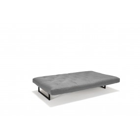 Folding sofa FRACTION 120-200 grey - non-removable cover
