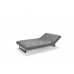 Folding sofa FRACTION 140-200 grey - non-removable cover