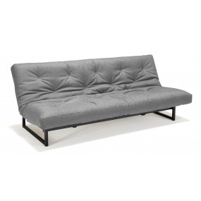 Folding sofa FRACTION 140-200 grey - non-removable cover