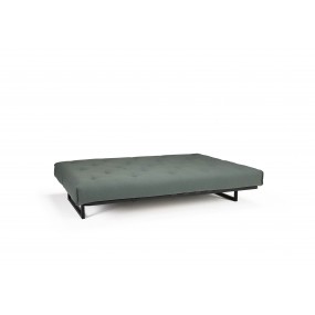 Folding sofa FRACTION 120-200 green - non-removable cover