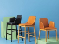 Barová židle FRIDA s područkami v sedáku - 2