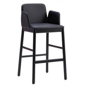 Bar stool FRIDA with armrests in the seat
