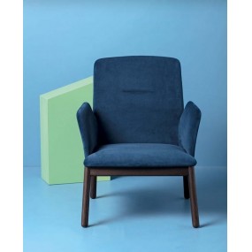 FRIDA Lounge armchair with armrests